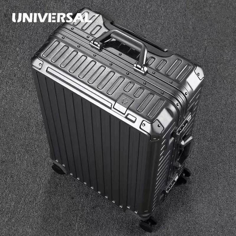 valise little diamond, cadre en aluminium massif, boîte de voyage résistante aux rayures et à l'usure, valise rigide, valise de cabine silencieuse, universelle