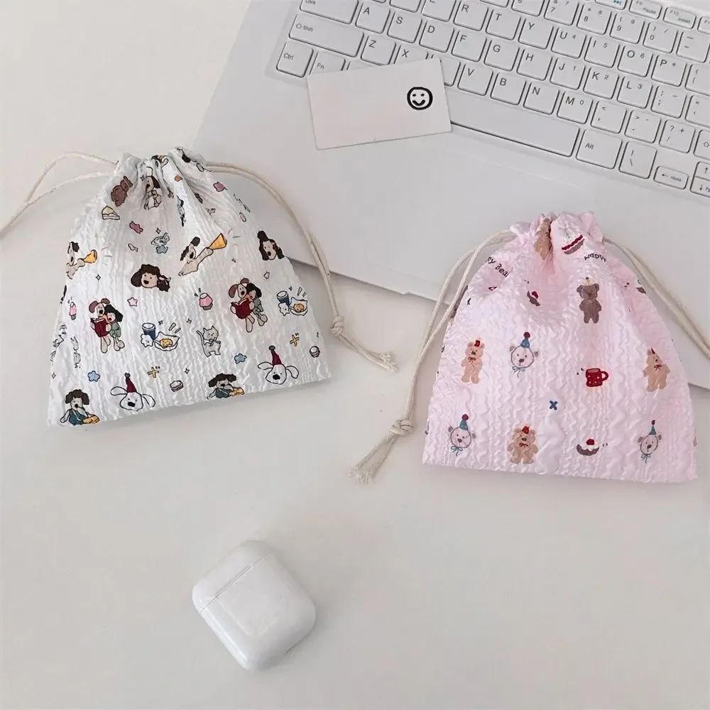 sac cadeau portable pour bricolage, sac d'emballage multifonction anti-poussière pour bonbons, sac de rangement en tissu de grande capacité pour pièces de monnaie