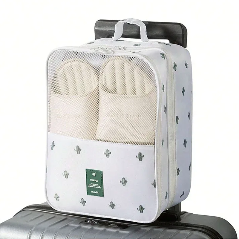 nouvelle sacoche de voyage pour chaussures, sac de rangement en maille respirante lavée, pour plusieurs paires de chaussures, boîte à chaussures portable pour voyages d'affaires