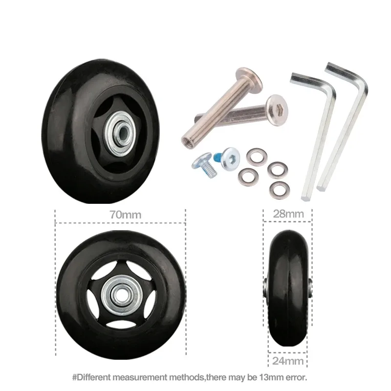 valise universelle roue boîtier de chariot roue résistante à l'usure valise silencieuse roue universelle remplacement réparation accessoires roulette