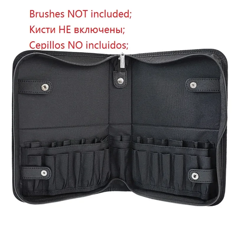 29 trous professionnel pli étanche femmes pinceau de maquillage outils sac organisateur voyage poudre cosmétique ensembles trousse de toilette support