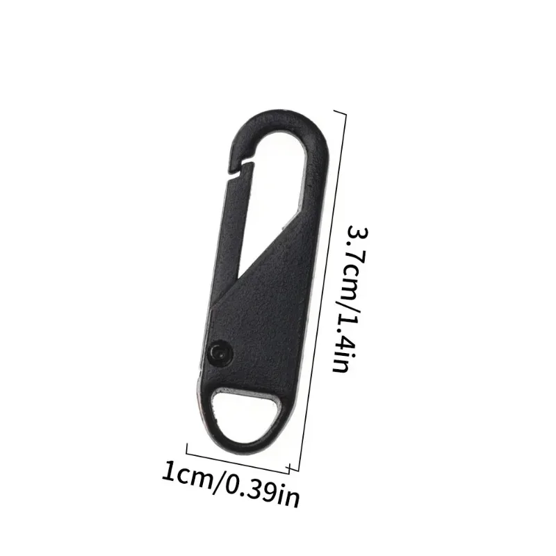 curseur de fermeture éclair de remplacement universel, alliage métallique, extracteur de fermeture éclair, sac à bagages, tête de fermeture éclair, bricolage, outil de couture artisanal, kit de réparation, 5 pièces