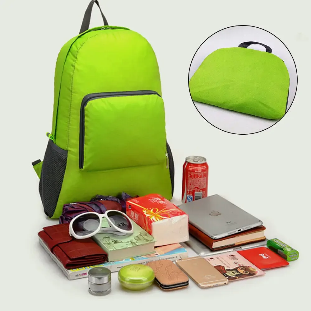 sac à dos pliable en nylon léger pour hommes et femmes, sac à dos de voyage en plein air, cartable étudiant, sac à dos simple, nouveau
