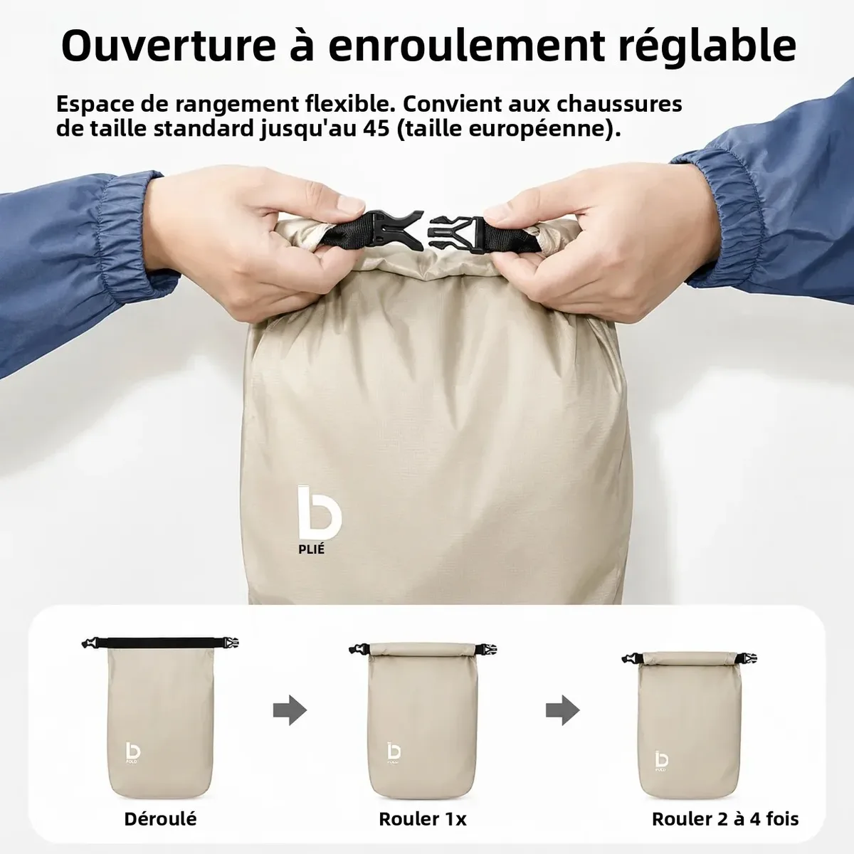 sac à chaussures suspendu en nylon, portable et léger, pochette de rangement externe pour chaussures, pliable, pour voyage, gym, randonnée, extérieur