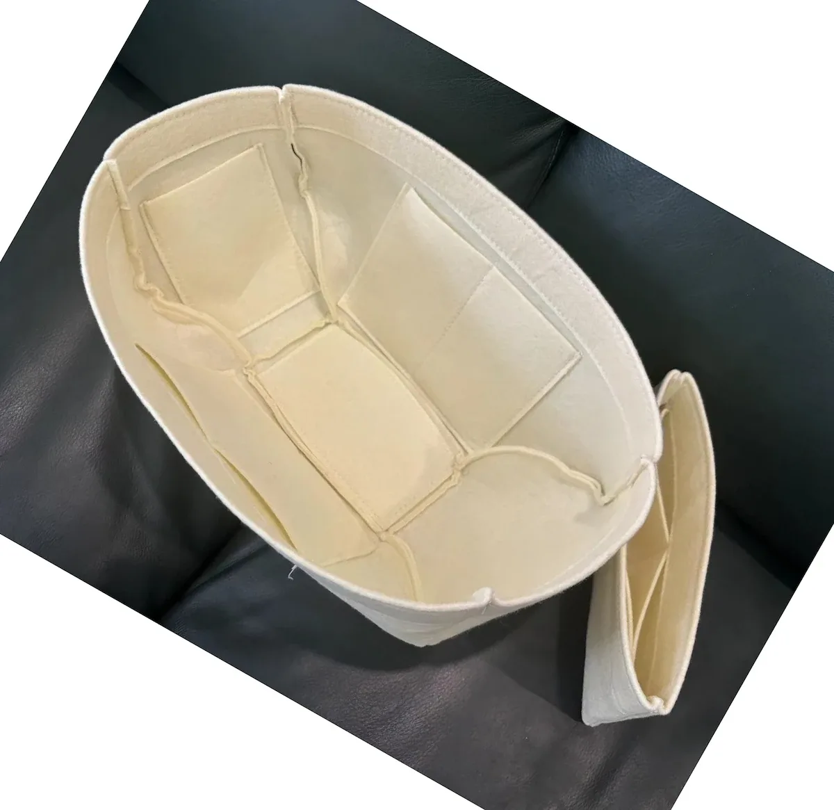 organisateur intérieur pour sac à main liner cyme mini - 30 couleurs fait main, pochette de rangement pour maintenir la forme, insert pour sac à main cyme mini
