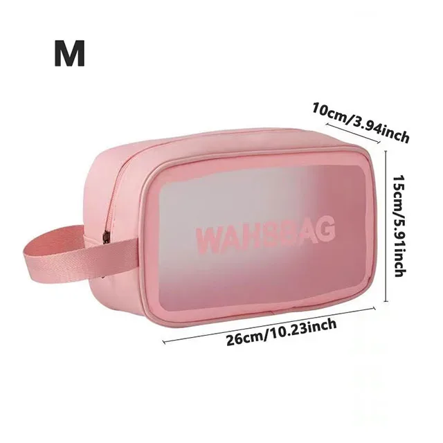 trousse de toilette de voyage transparente et imperméable, organisateur de maquillage portable, sac de rangement pour articles de toilette pour hommes, tailles s/m/l