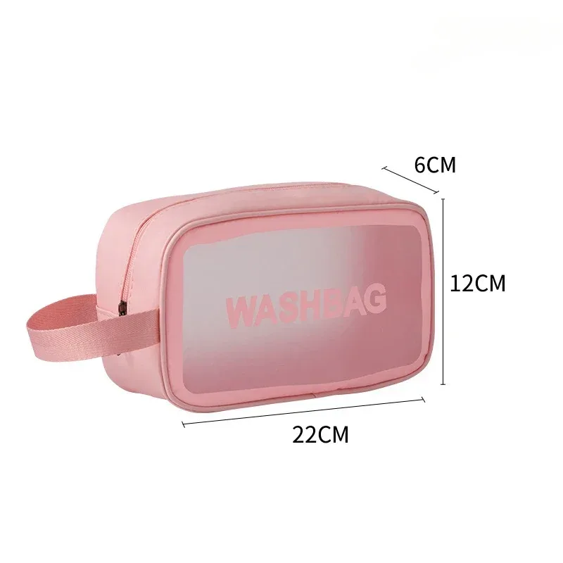 sac de rangement de voyage en pu pour femme, trousse à cosmétiques, trousse de maquillage, trousse de toilette étanche, étuis à cosmétiques transparents