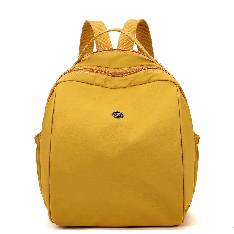 nouveau petit sac à dos de banlieue en plein air voyage décontracté simple sac à main pour femmes grande capacité couleur unie double sacs à bandoulière
