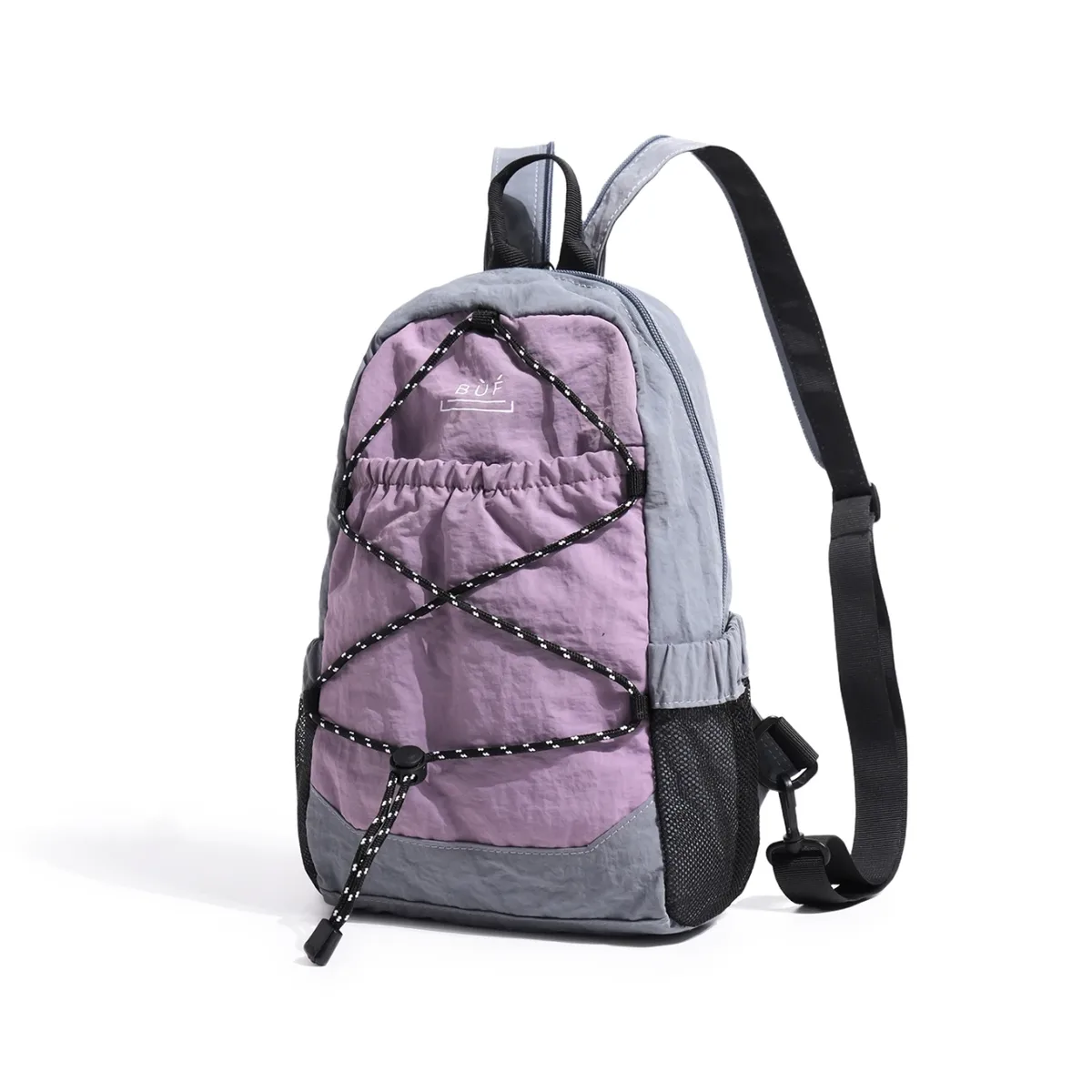 sac à dos mini léger unisexe en nylon, sac bandoulière décontracté pour les trajets quotidiens, la randonnée en plein air, avec plusieurs poches et sangle