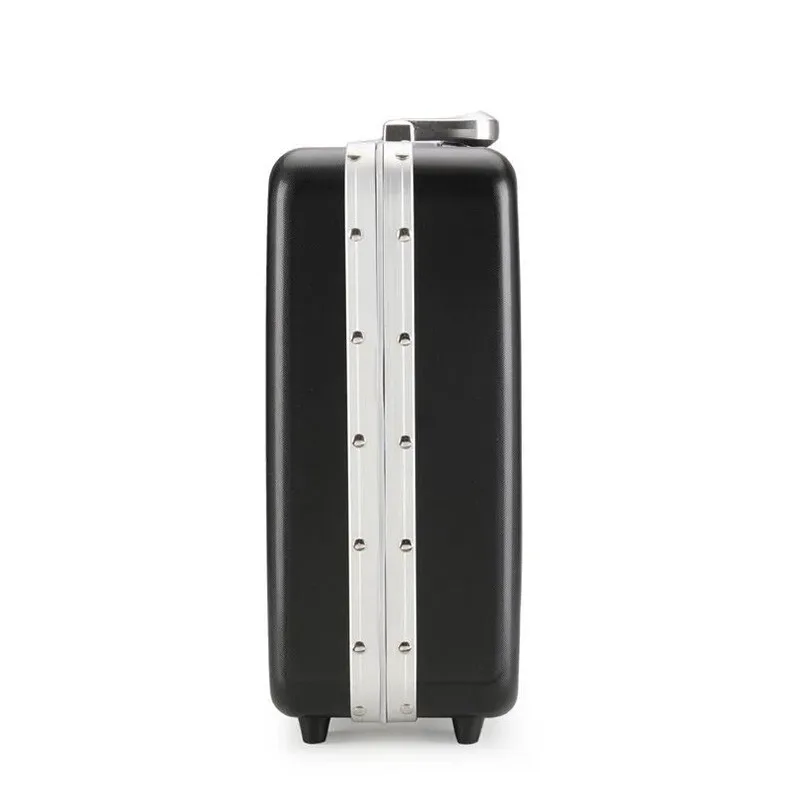 porte-documents antivol en aluminium pour hommes 16" - abs + pc hardshell business carry-on avec serrure à clé