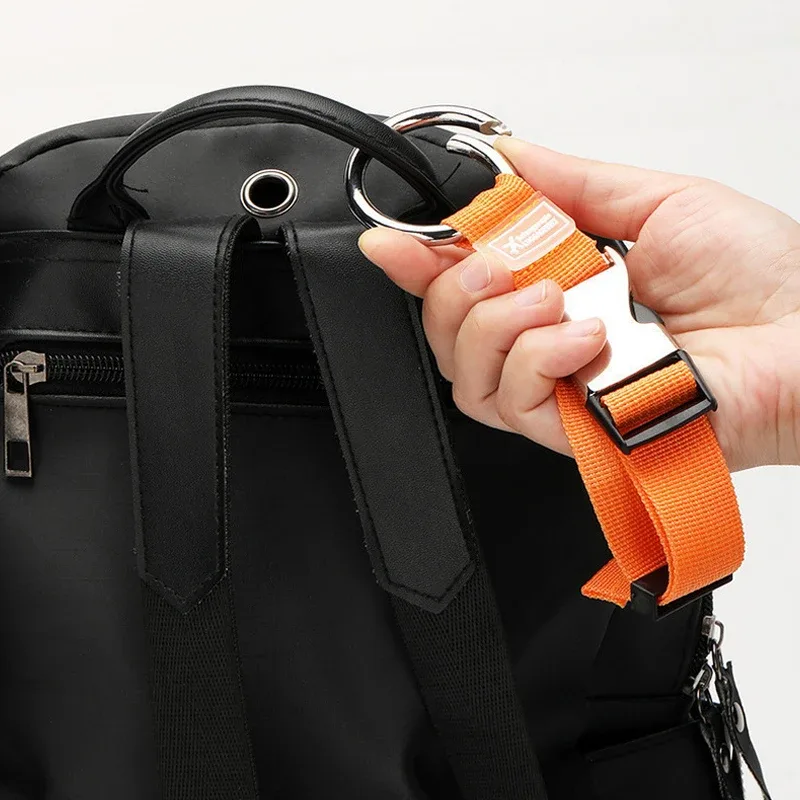 sangles de bagages réglables en nylon pour valises, clip à ressort en métal, ceinture de bagage environnemental pour sacs à main, vêtements de brouette