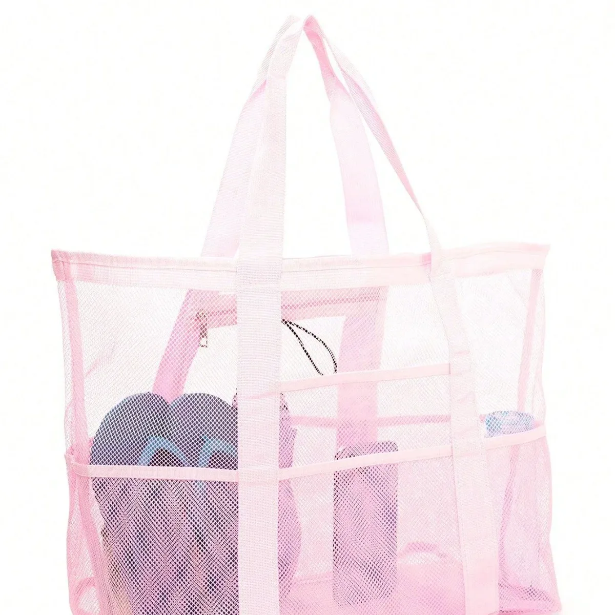 sac fourre-tout en maille respirante multi-poches de grande capacité, à séchage rapide, sac de rangement multi-compartiments pour articles de sport et de natation