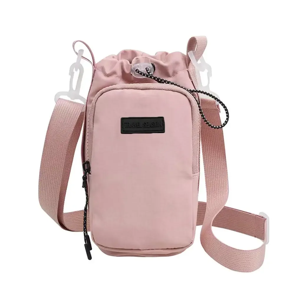 porte-bouteille d'eau unisexe avec sangle, sac de transport de bouteille d'eau isolant avec poche pour téléphone, sac à bandoulière pour bouteille d'eau