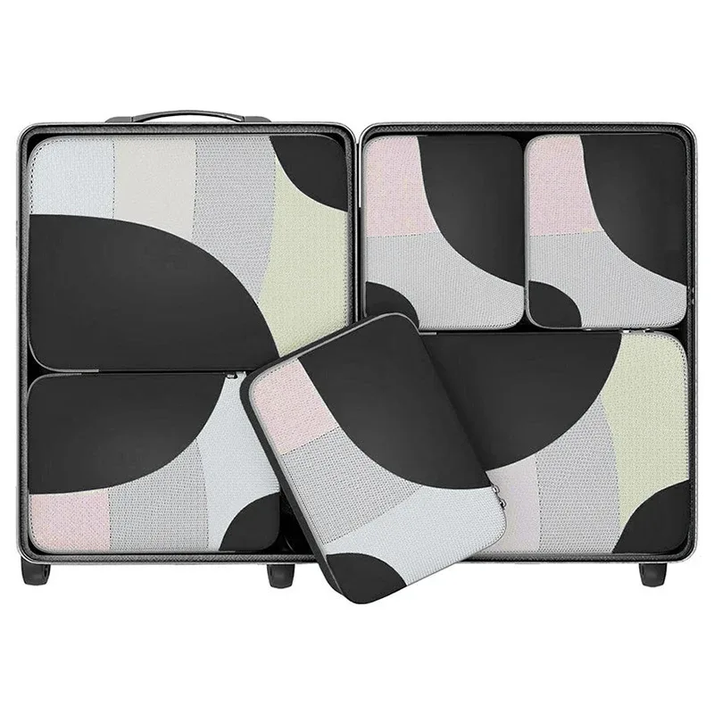ensemble de 6 cubes de rangement pour vêtements et chaussures, sacs de voyage légers, accessoires de voyage pour valises et bagages