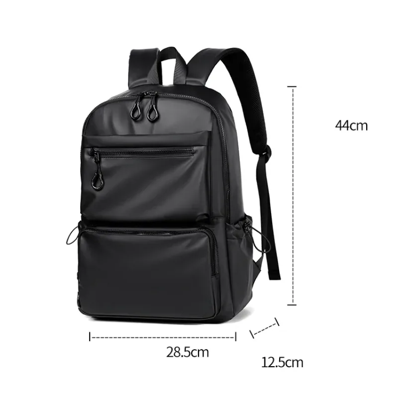 1 sac à dos décontracté à la mode de 14 pouces, compartiment spacieux pour ordinateur portable, tissu imperméable, idéal pour les hommes, les étudiants et les professionnels