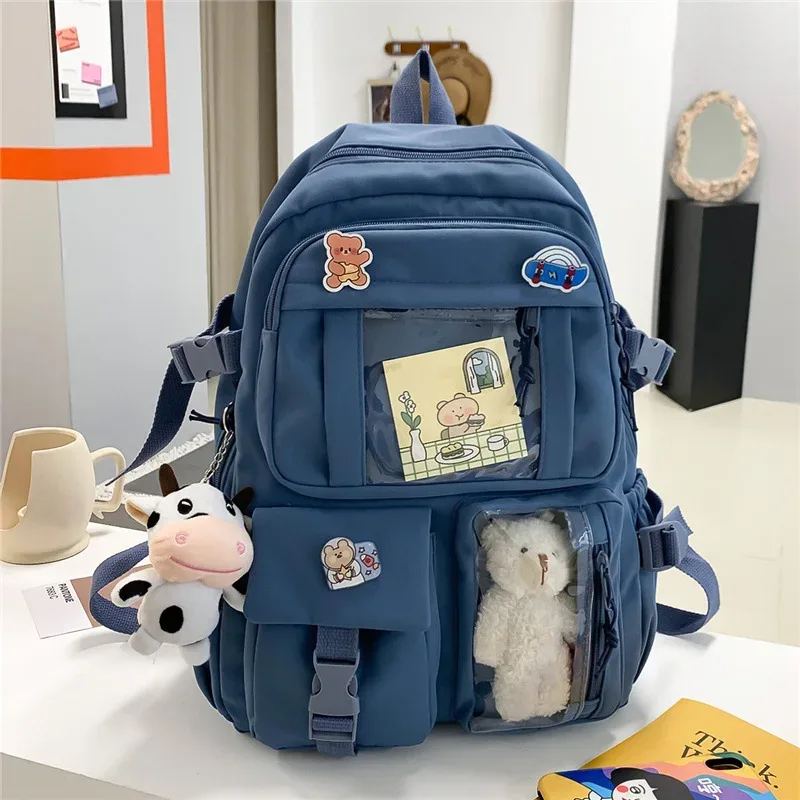 sac à dos pour filles, sacs d'école mignons pour étudiants et adolescents, poches pour femmes, sac à dos pour ordinateur portable