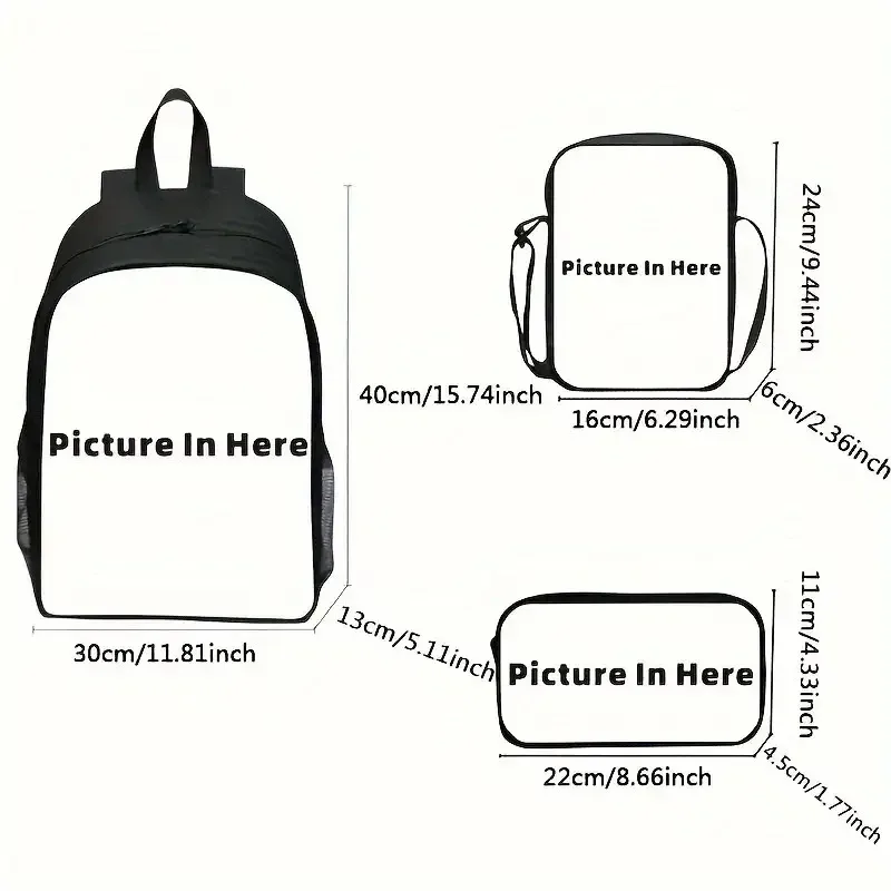 sacs à dos personnalisés avec votre photo, logo, message, pour hommes et femmes, sac à livres décontracté pour l'école et le collège, sacs design diy