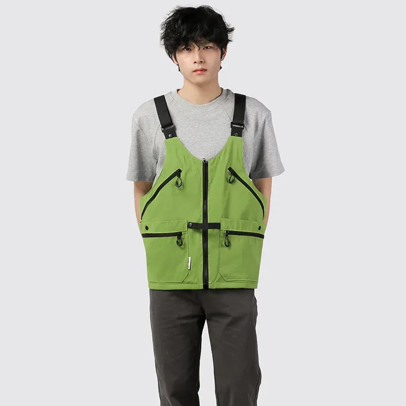 sac à dos tactique multifonctionnel pour la randonnée et le camping en plein air, style techwear, sac gilet variable homme/femme, sac à bandoulière unique
