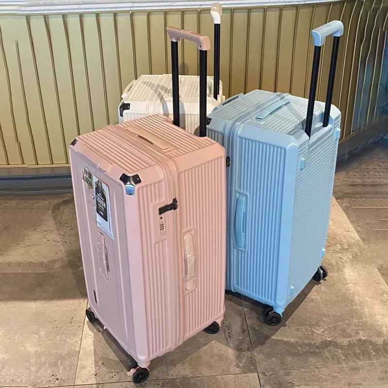 porte-bagages de grande taille de 28 pouces, valise de voyage antidéflagrante à cinq roues avec frein, matéria